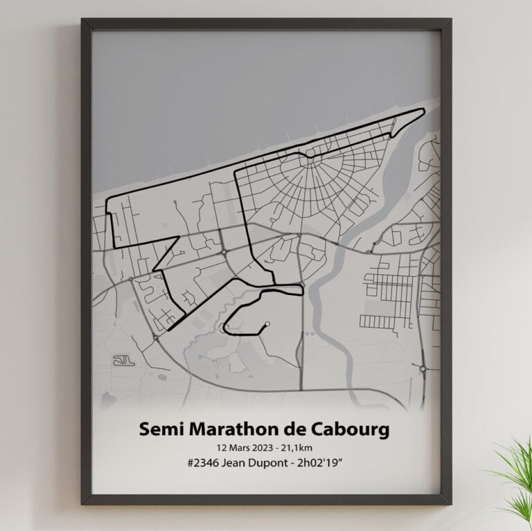 Affiche Du Semi Marathon De Cabourg Personnalisable The Post Trace