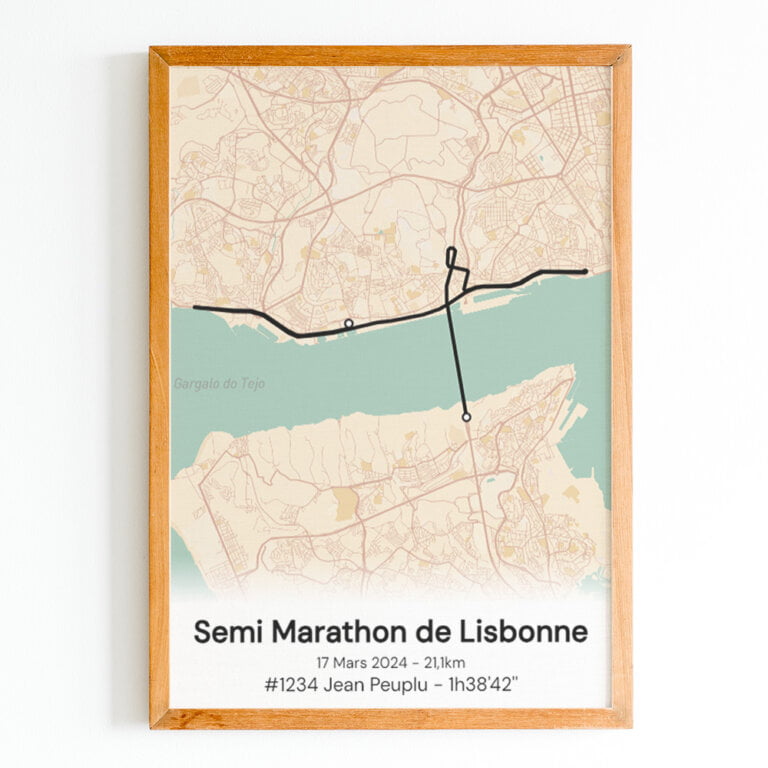 Affiche Du Semi Marathon De Lisbonne Personnalisable The Post