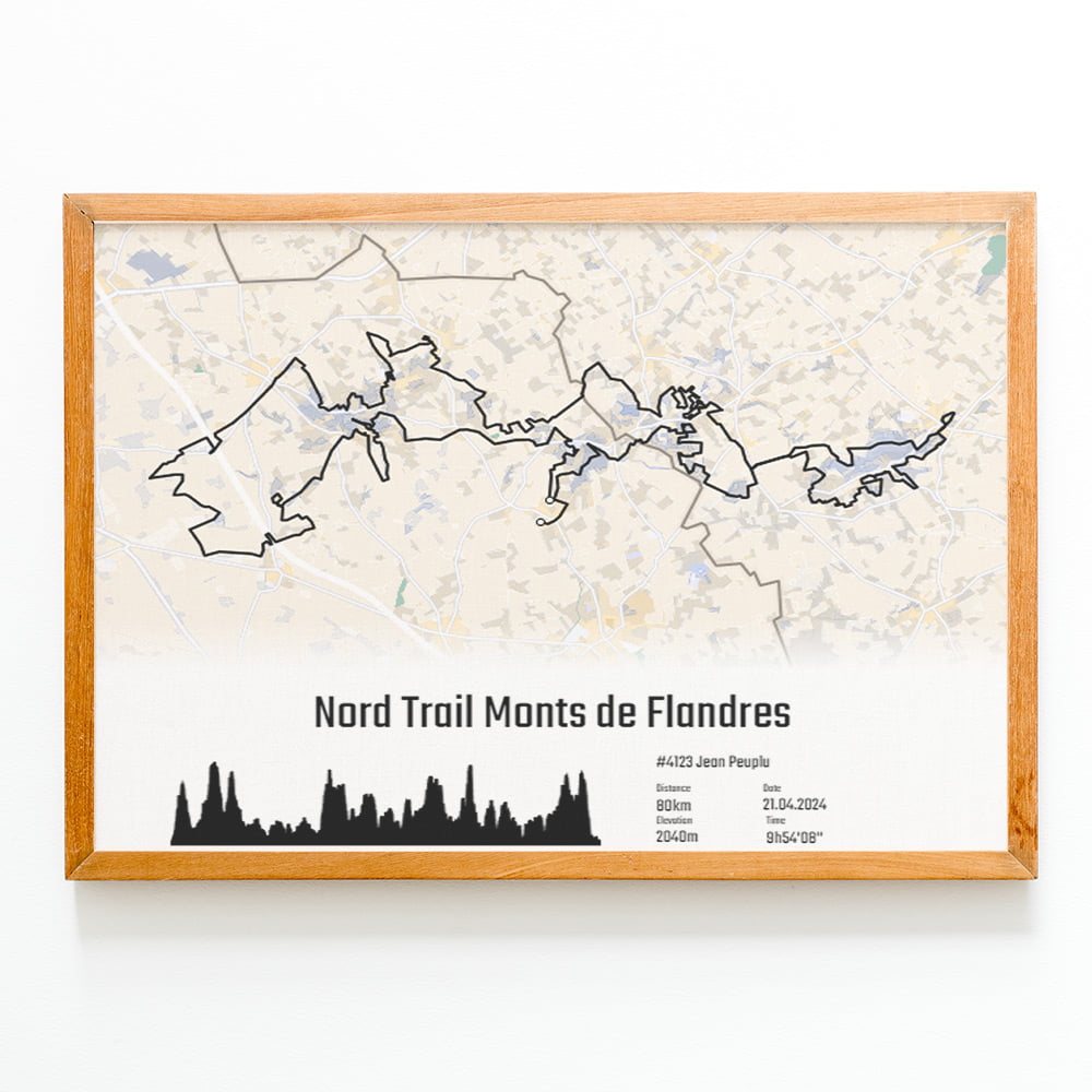 Affiche Du Nord Trail Monts De Flandres Km Personnalisable