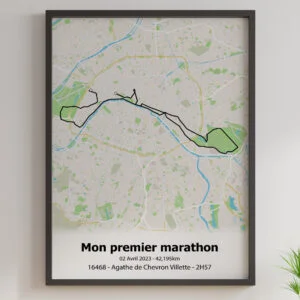 affiche du marathon de paris 2023