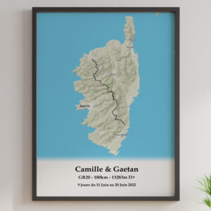 affiche GR20 de Conca à Callenzana