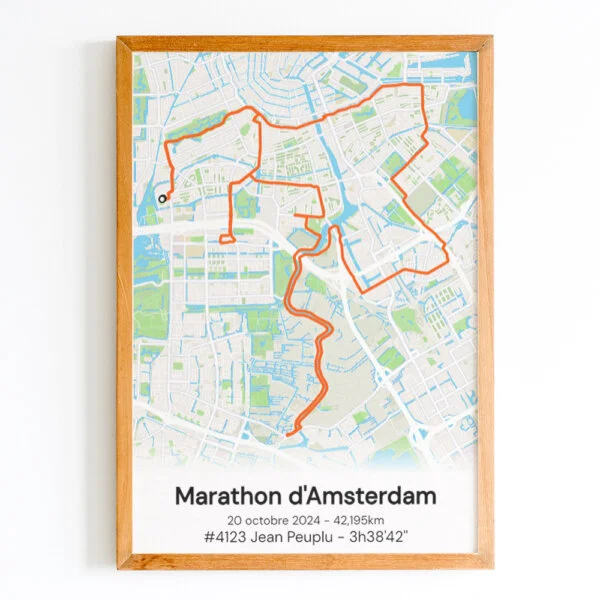 affiche marathon amsterdam