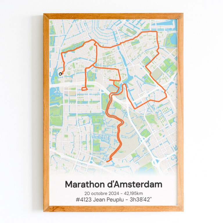 Affiche Marathon d’Amsterdam
