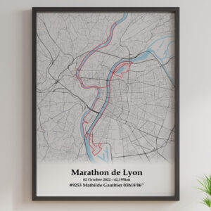 affiche marathon de lyon run in lyon 2022