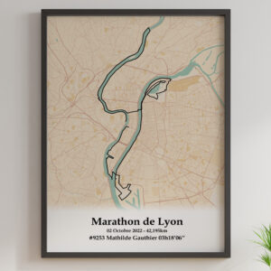 Affiche Marathon de Lyon