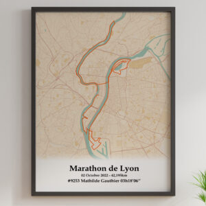 Affiche Marathon de Lyon