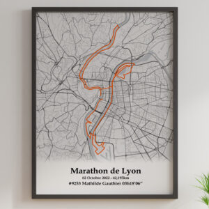 Affiche Marathon de Lyon