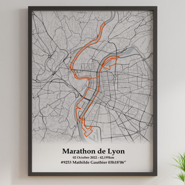 Marathon de Lyon Mono Orange 2022