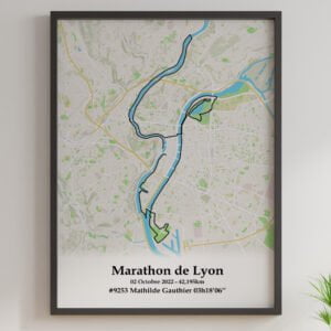 Affiche Marathon de Lyon