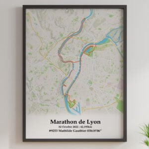 Affiche Marathon de Lyon