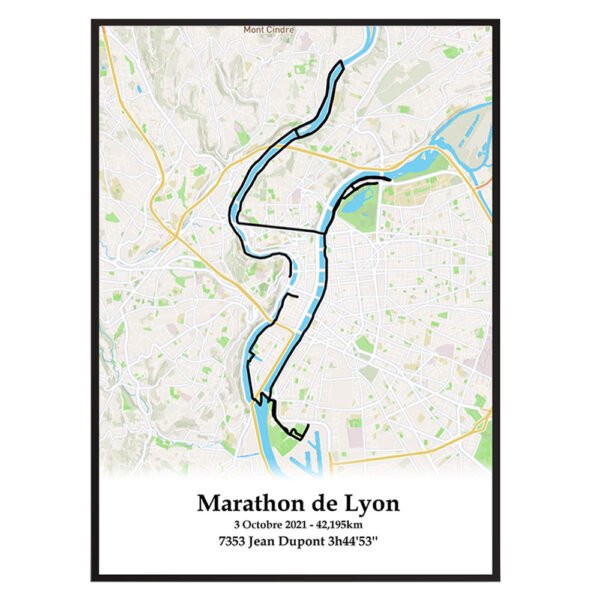 affiche marathon de Lyon