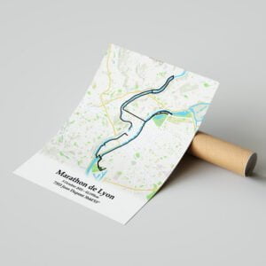 Affiche Marathon de Lyon