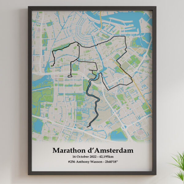affiche du marathon d'amsterdam 2022