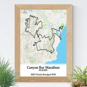 affiche roc d'azur marathon personnalisé