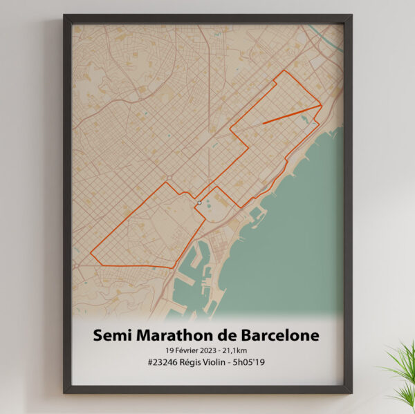 Semi marathon barcelone mercantour orange