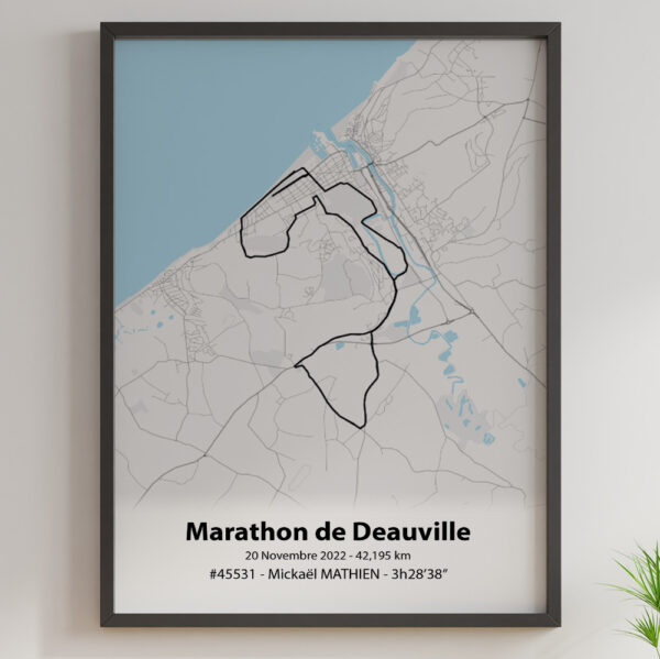Affiche Marathon de Deuville Fleuve Noir1