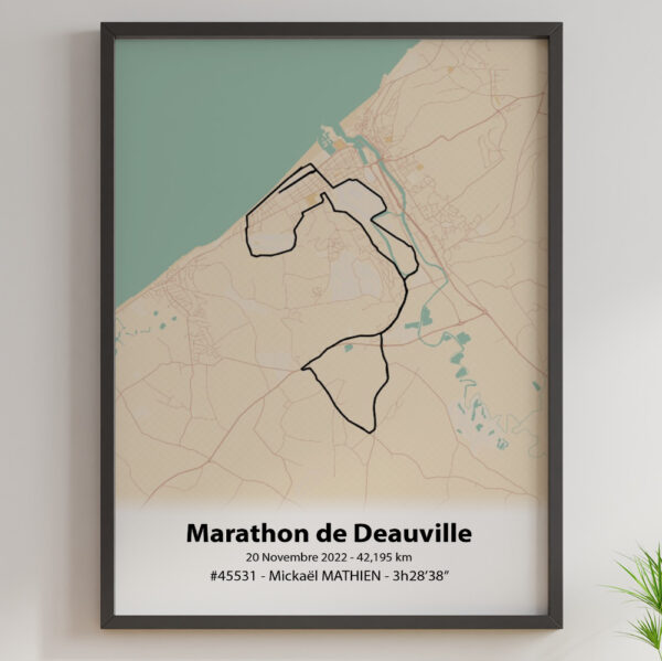 Affiche Marathon de Deuville Mercantour Noir1