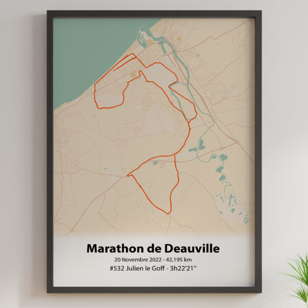 Affiche Marathon de Deuville Mercantour Orange1 1