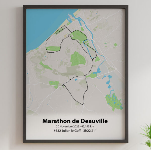 Affiche Marathon de Deuville Outdoor Noir1