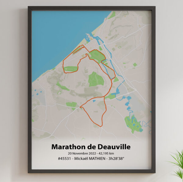 Affiche Marathon de Deuville Outdoor Orange1