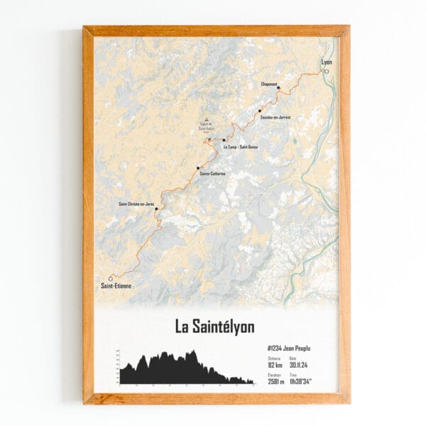 Affiche Saintelyon 2024 Mercantour Orange