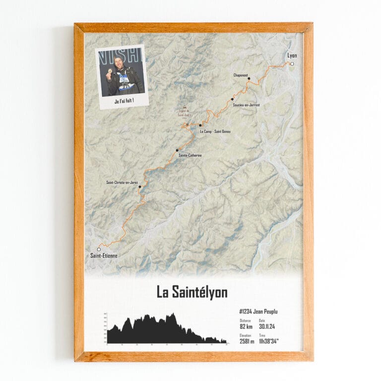 Poster personalizzato per il trail running