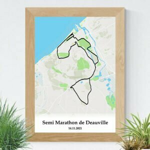 affiche du semi marathon de deauville