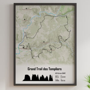 affiche du grand trail des templiers 2022
