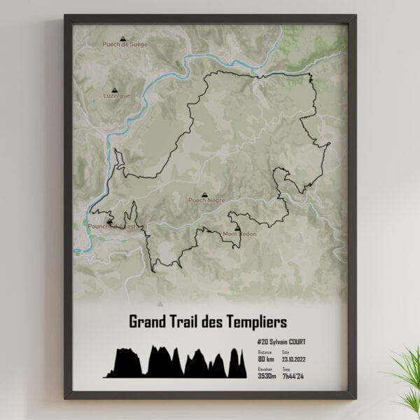affiche du grand trail des templiers 2022