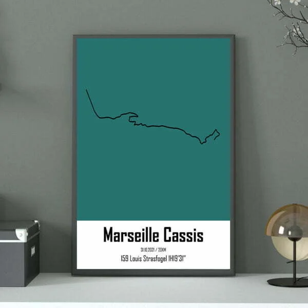 affiche marseille cassis perso couleur bleu canard