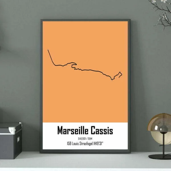 affiche marseille cassis perso couleur marron sable