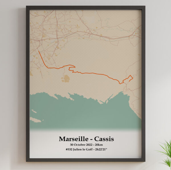 Marseille cassis poster basic orange