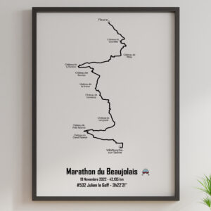 affiche marathon internationale du Beaujolais