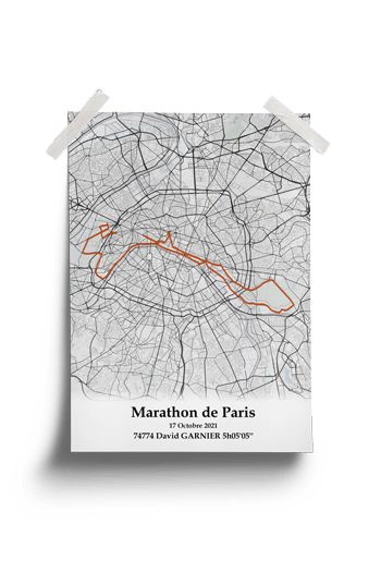 affiche du marathon de paris