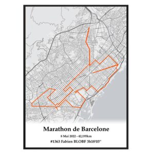 Affiche Marathon de Barcelone