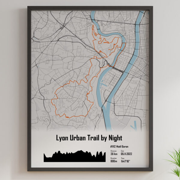 Lut by night 26km profil fleuve orange