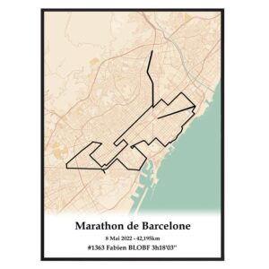 Affiche Marathon de Barcelone