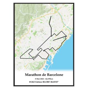 Affiche Marathon de Barcelone