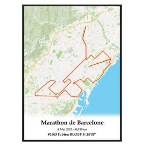 Affiche Marathon de Barcelone