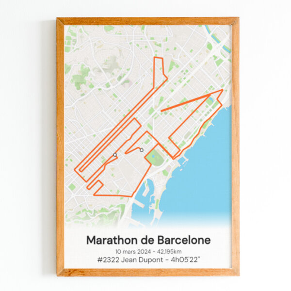 affiche marathon de barcelone 2024