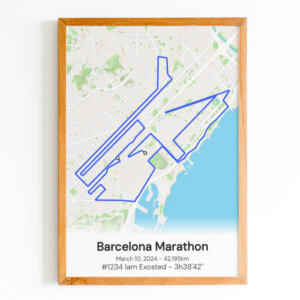 barcelona marathon poster