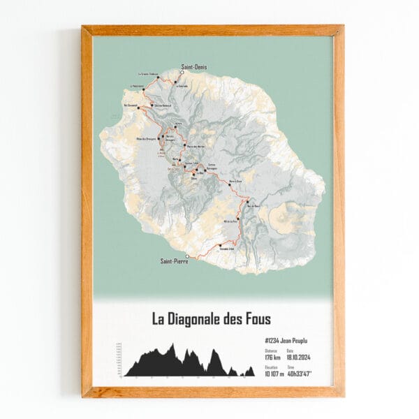 Affiche Diagonale des Fous 2024 mercantour orange