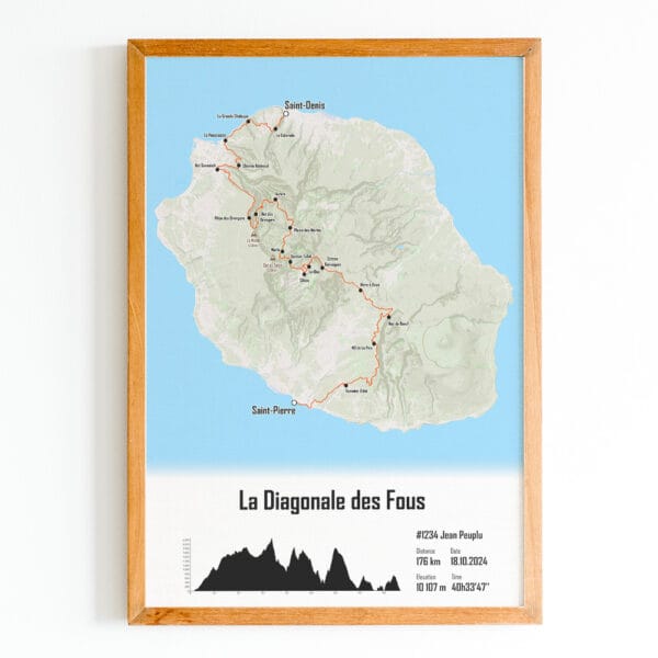 Affiche Diagonale des Fous 2024 outdoor orange