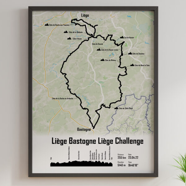 Affiche Liège Bastogne Liège Cyclo