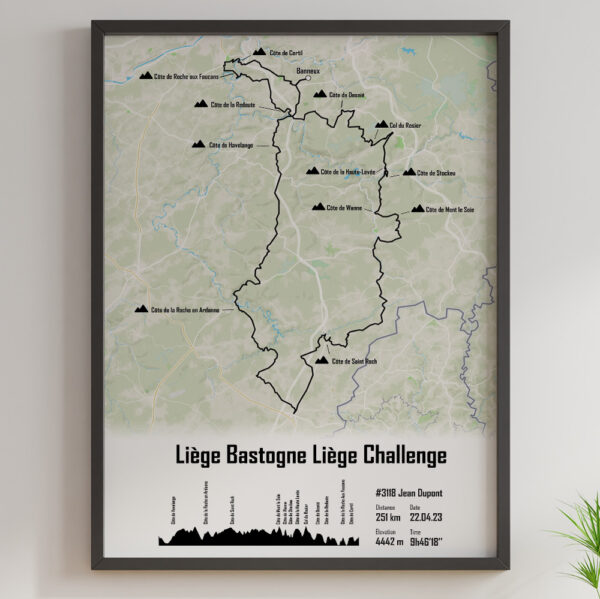 Liege Bastogne Liege Profil Orange 2023 251km