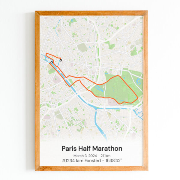 paris half marathon poster