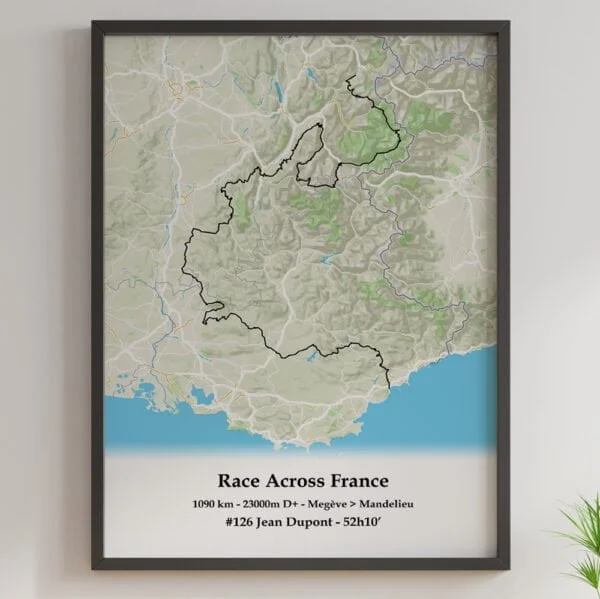 affiche race across france 1000K