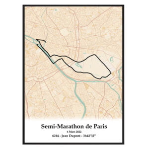 affiche semi marathon de paris 2022