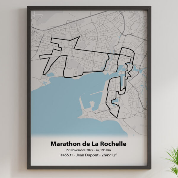 Affiche Marathon de la rochelle fleuve noir