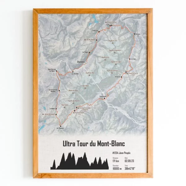 Affiche UTMB23 Fleuve Orange